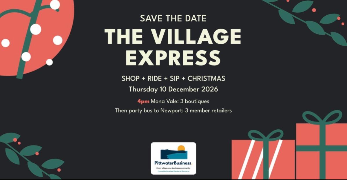 Introducing the Pittwater Shopping Express - an evening that connects our villages with a night of shopping, rides between stores, drinks and Christmas spirit